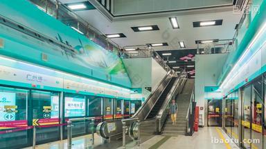 广州APM地铁站台延时固定延时摄影